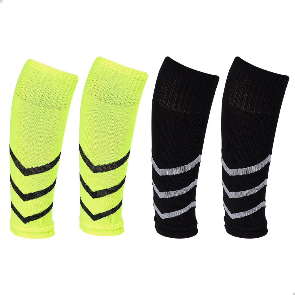 Kit 2 Pares Canelito Poliamida Meião Cortado Sem Pé Sport Futebol Alta Compressão Masculino Feminino em Oferta na Shopee