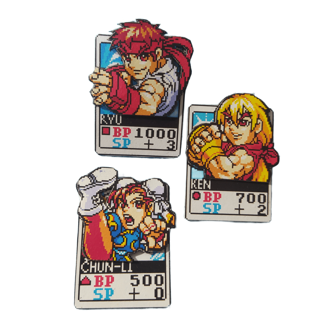 Pack imas 3D Street fighter 2 Ryu - Ken - chun li
