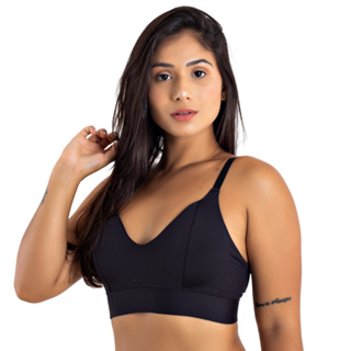 Sutiã Reforçado Top Sem Bojo Microfibra Lingerie Feminino em Oferta na Shopee