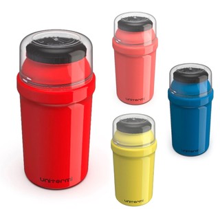 Garrafa Térmica Infantil 300ml Unitermi Fano Para Escola Passeios Ampola Plástica Conserva Quente e Frio