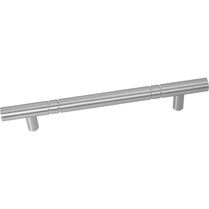 Puxador Haste Grosso 210 Com Friso 256mm Acabamento Escovado