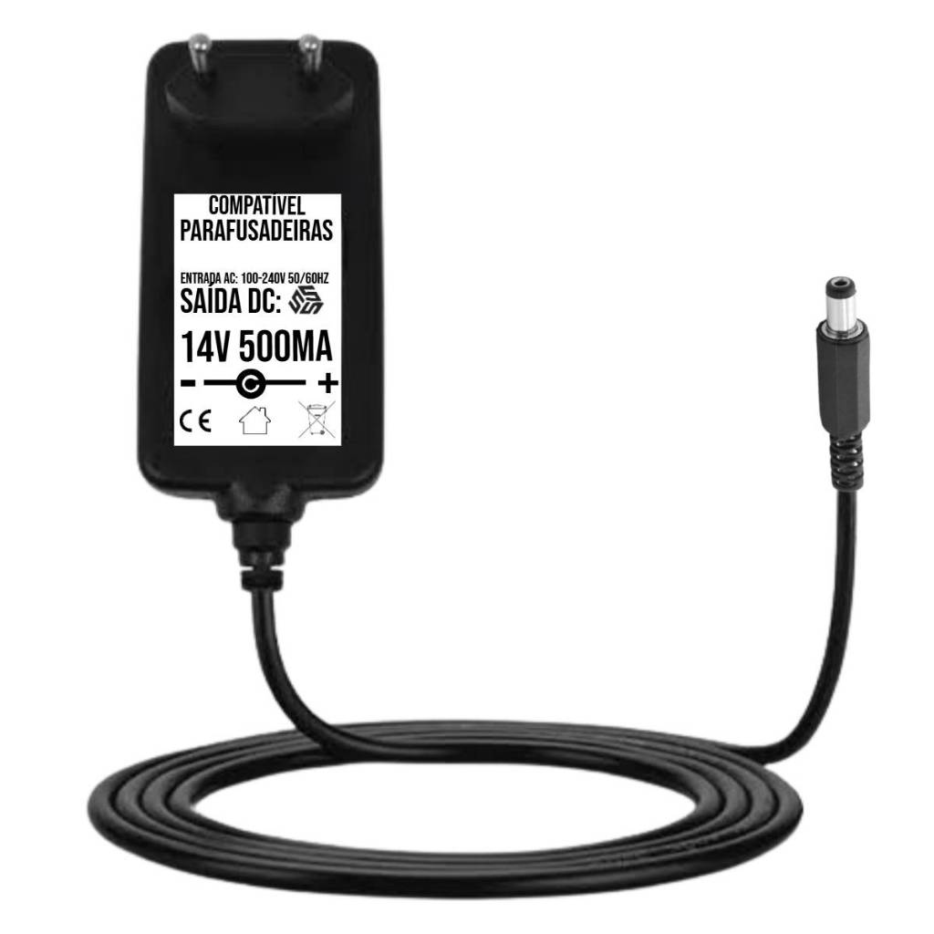 Carregador Fonte 14v 500ma Compatível Parafusadeira