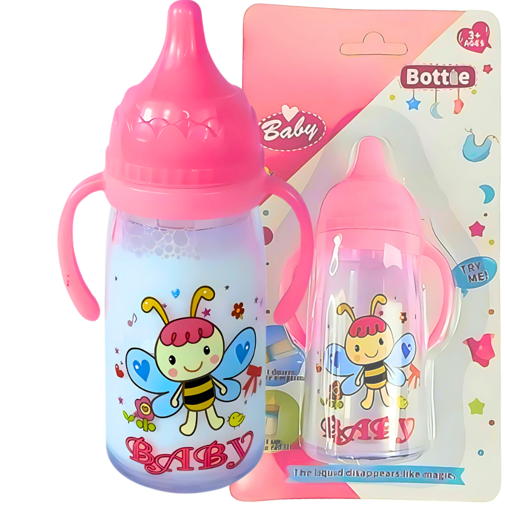 Mamadeira Mágica com Leite para Bonecas de Brinquedo Castela - Mom & Baby