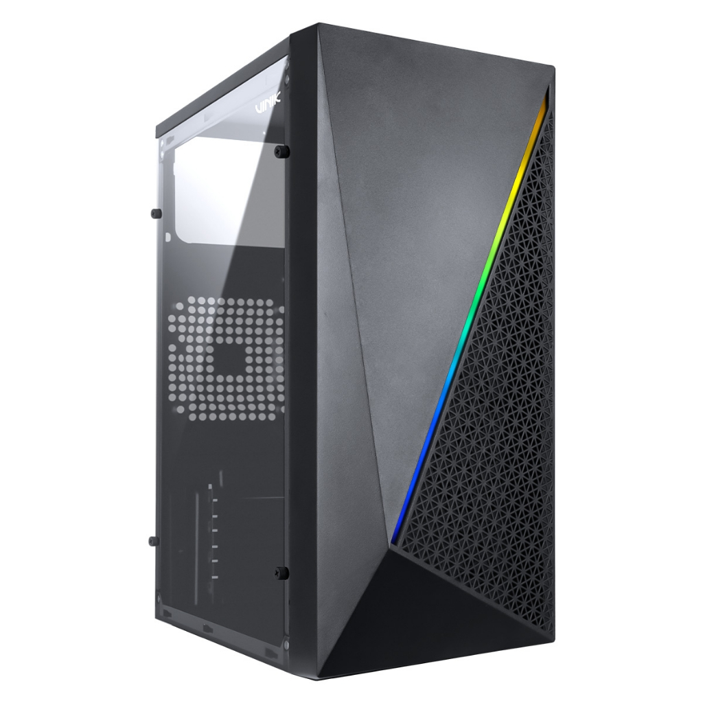Gabinete Gamer Vinik Murk Preto Lateral Acrilico Ggmacbk