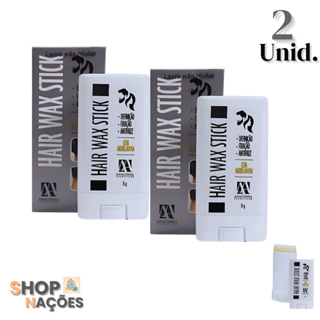 2 Un Modeladora Capilar Alta Fixação Hair Wax Stick Anaconda Cosméticos em Oferta na Shopee