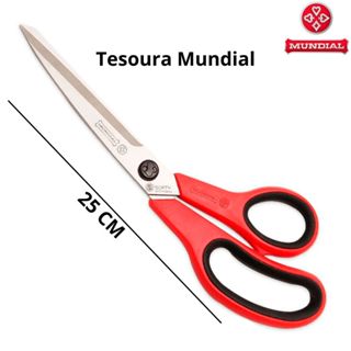 Tesoura Mundial Profissional Cushion SOFT Corte e Costura Tecido, Plástico e Papel 9 Polegadas 1/2 (25CM) em Oferta na Shopee