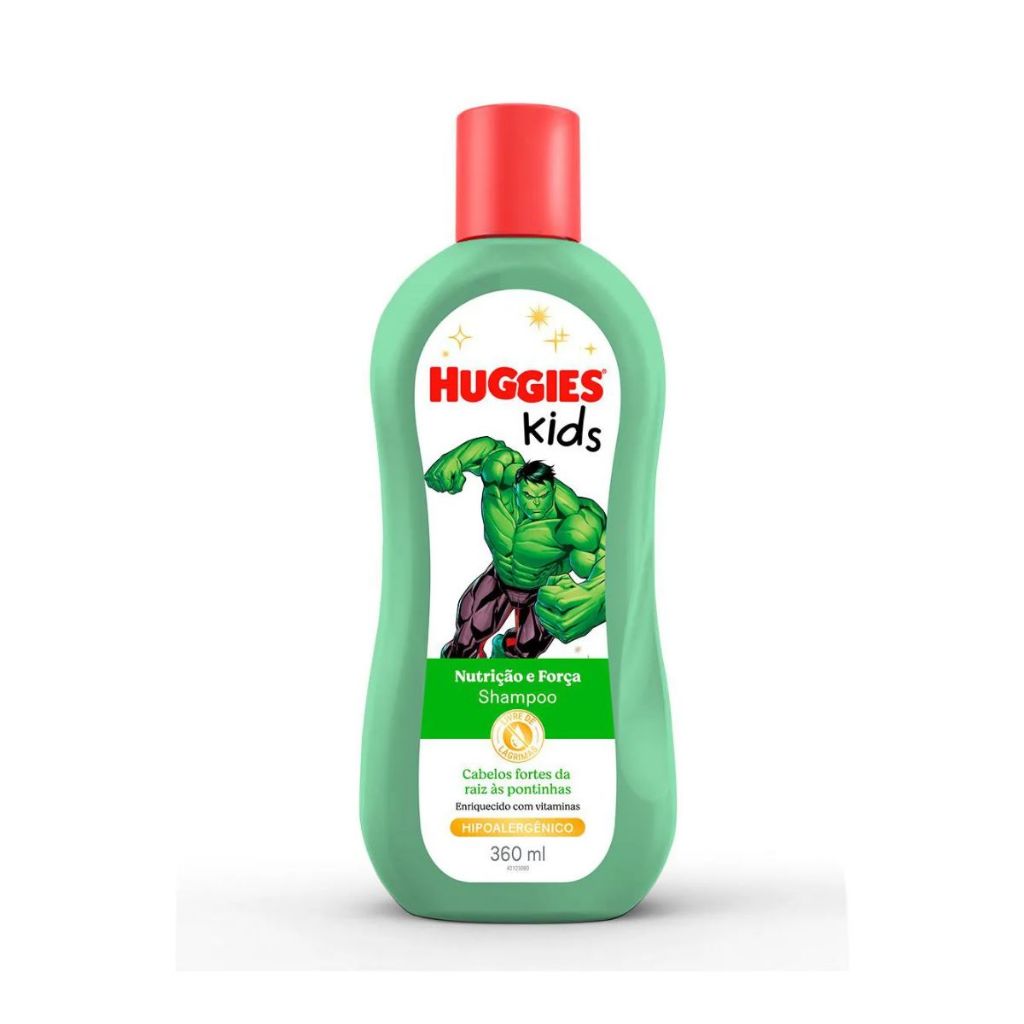 Shampoo Infantil Huggies Kids Hulk Nutrição E Força 360ml em Oferta na Shopee