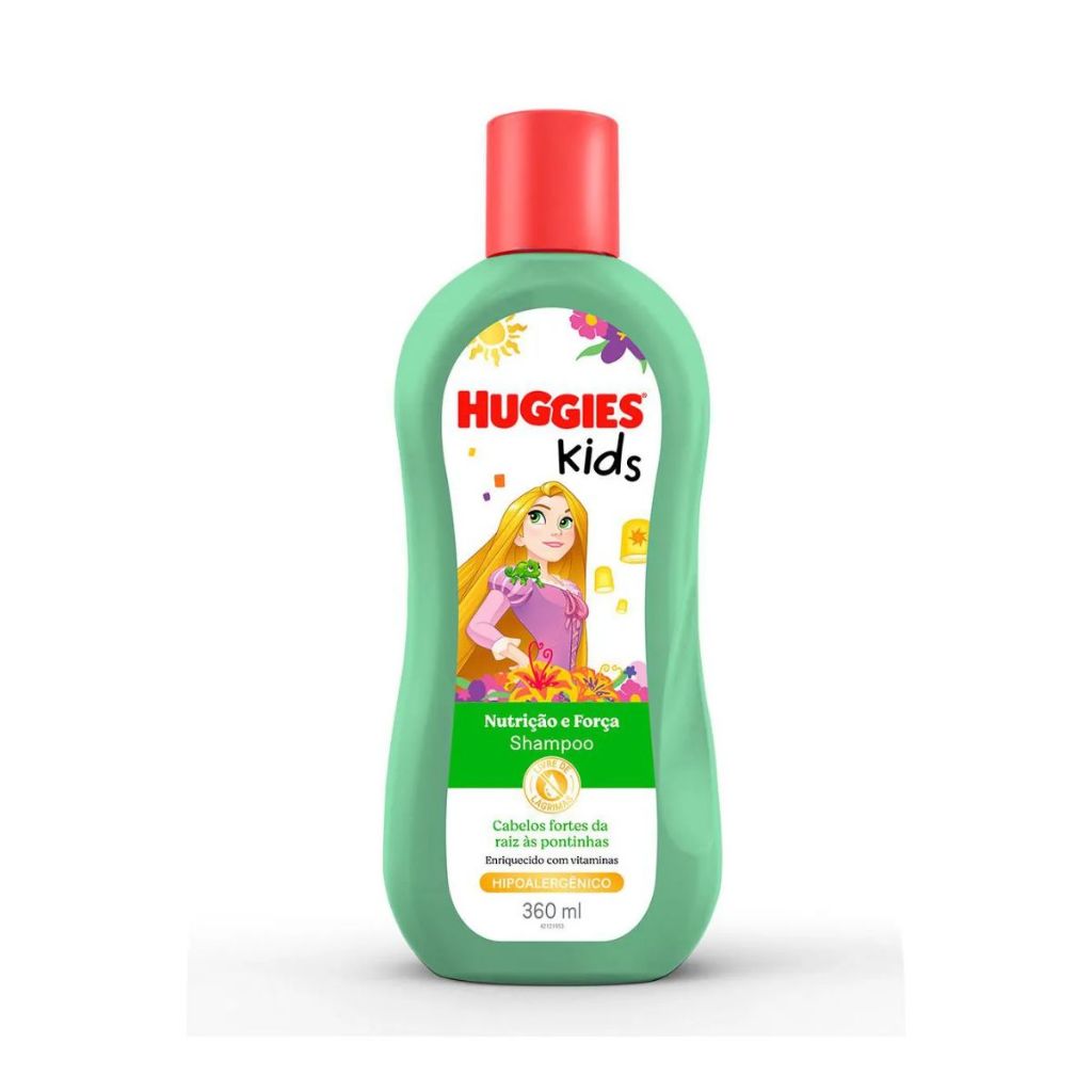 Shampoo Infantil Huggies Kids Enrolados Nutrição e Força 360ml em Oferta na Shopee