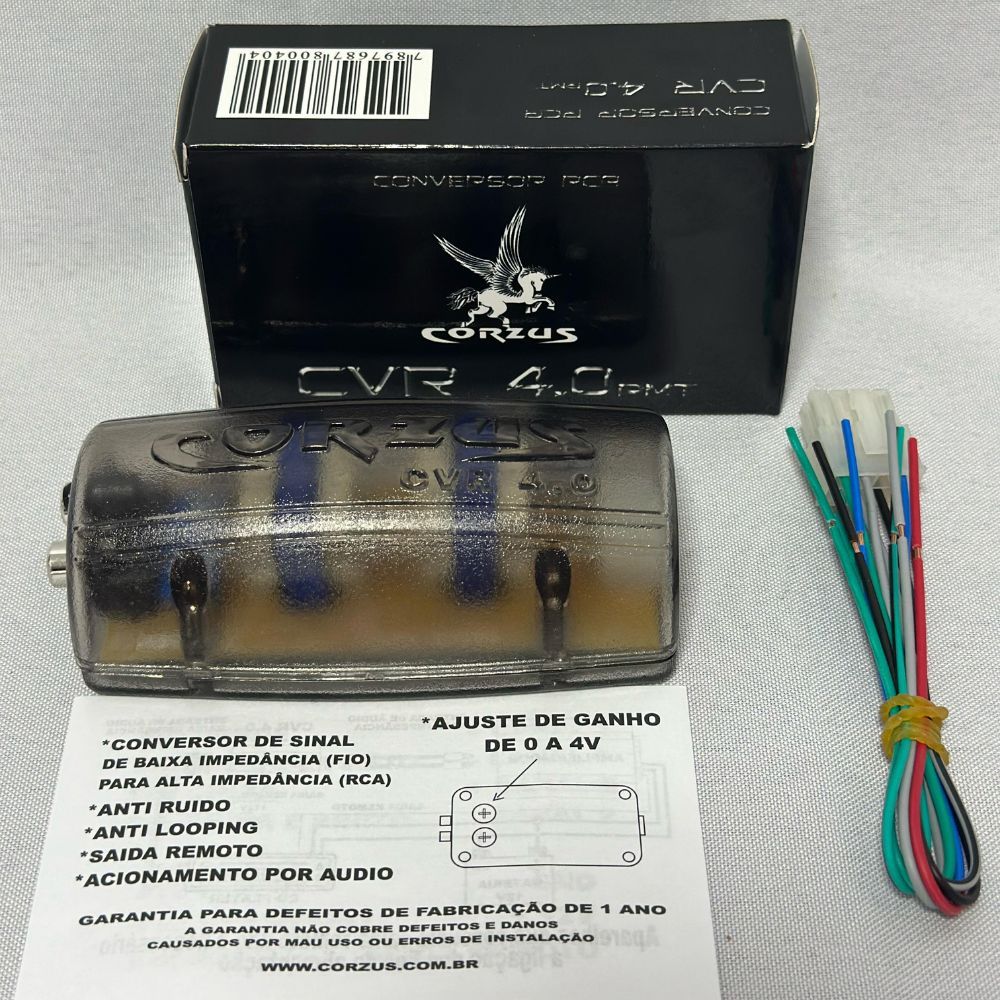 Conversor Rca Com Filtro Anti-ruídos Corzus Cvr 4.0 Rmt em Oferta na Shopee