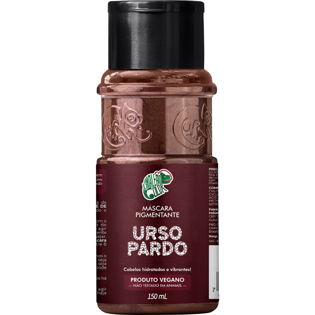 Kamaleão Color Máscara Pigmentante Urso Pardo 150ml: Fórmula Vegana Sem Amônia e Cruelty Free em Oferta na Shopee