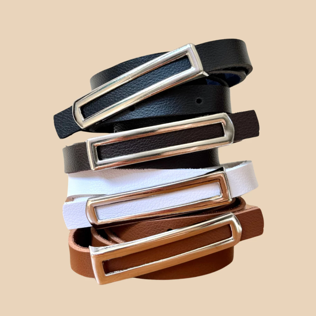 Kit 4 cinto feminino fino da moda — imagem 1