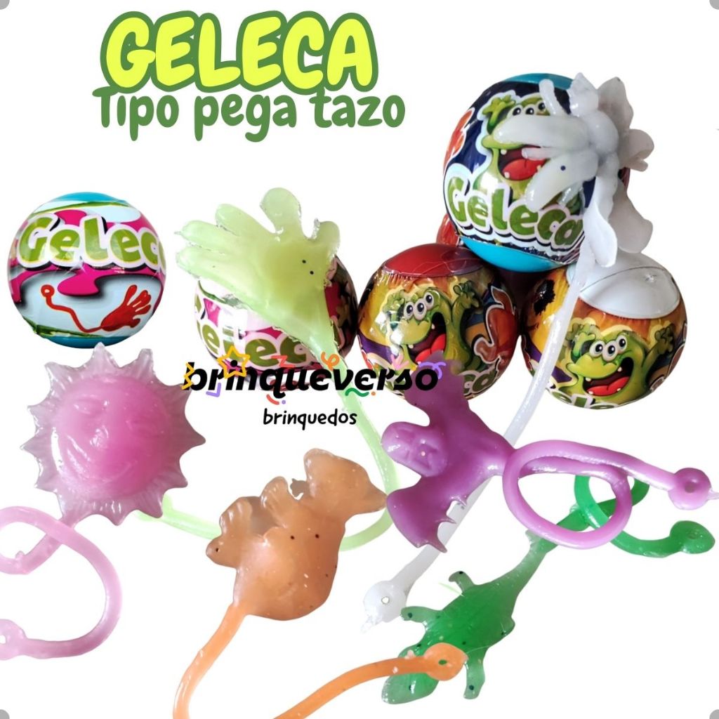 Geleca Grande na Cápsula Surpresa. Semelhante Pega tazo. Gruda na parede. Lembrancinha, Kit Festa