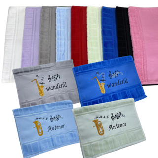 Toalha de Rosto Mão Lavabo Personalizada com Instrumento musical + Nome em Oferta na Shopee