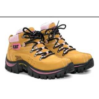 BOTA PARA TRABALHO FEITA EM COURO NOBUCK em Oferta na Shopee