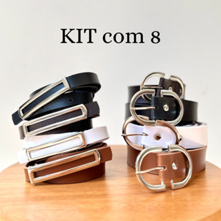 Kit 8 Cinto Feminino da Moda Fino + Blogueira em Oferta na Shopee