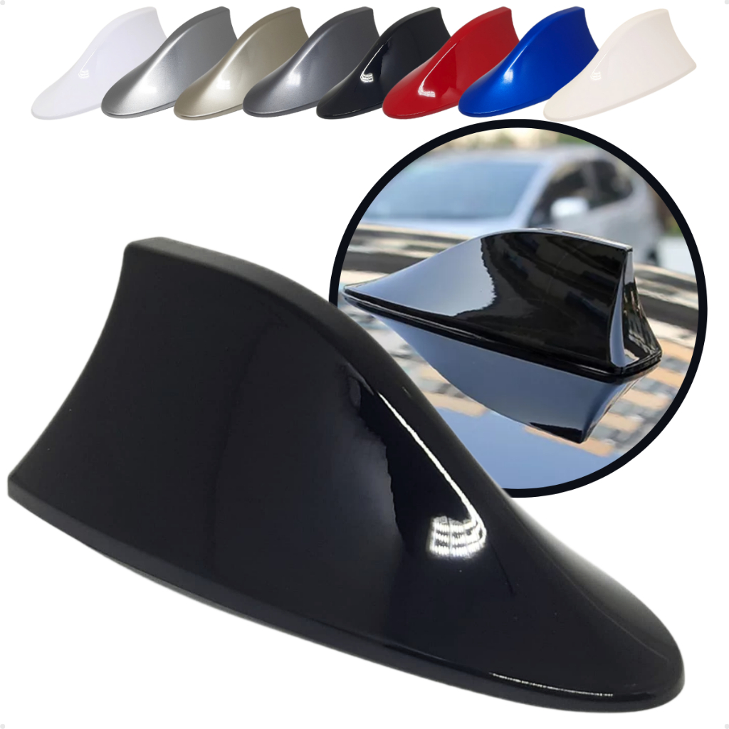 Antena Shark Tubarão Com sinal AM FM Acessório MEGANE 2007>2013 / FIT 2009>2021 / TIIDA 2008>2013 / PICANTO 2012>2017