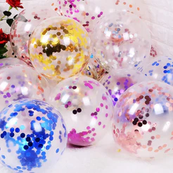 Balão De Látex Confete 10un Balões Para Decoração Festa Aniversário Balões Coloridos Bexiga Látex