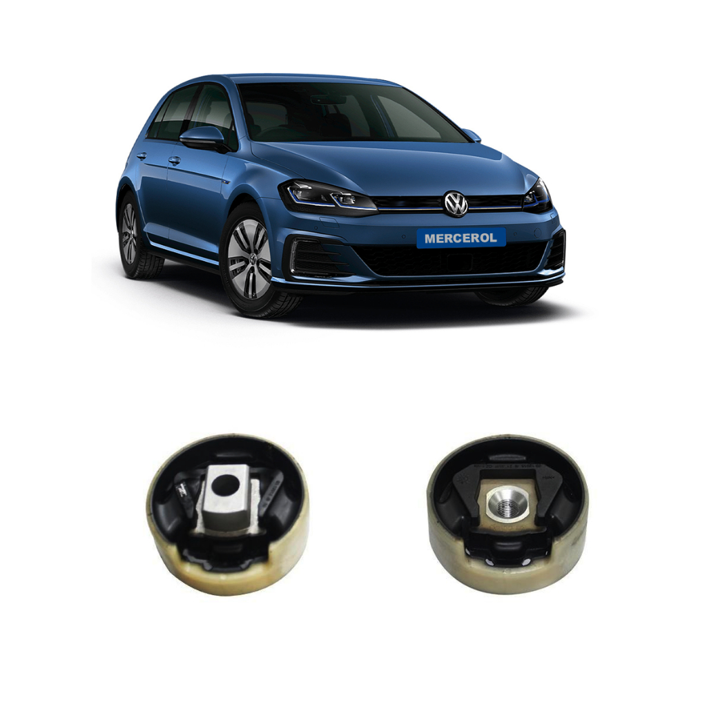 Par Calço Coxim Cambio Quadro Vw Novo Golf 1.4 2.0 2014 em diante refil coxim cambio com rosca e sem