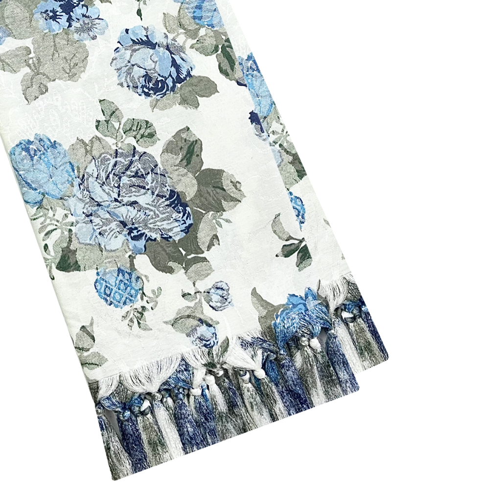 Manta Xale de Sofá e Cama Luxo Colcha Jacquard Floral Estampado em Oferta na Shopee