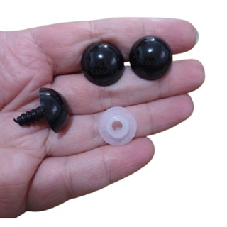 20 Olhos=10 Pares Nº 18 Preto + Travas Para Amigurumi Artesanato! em Oferta na Shopee