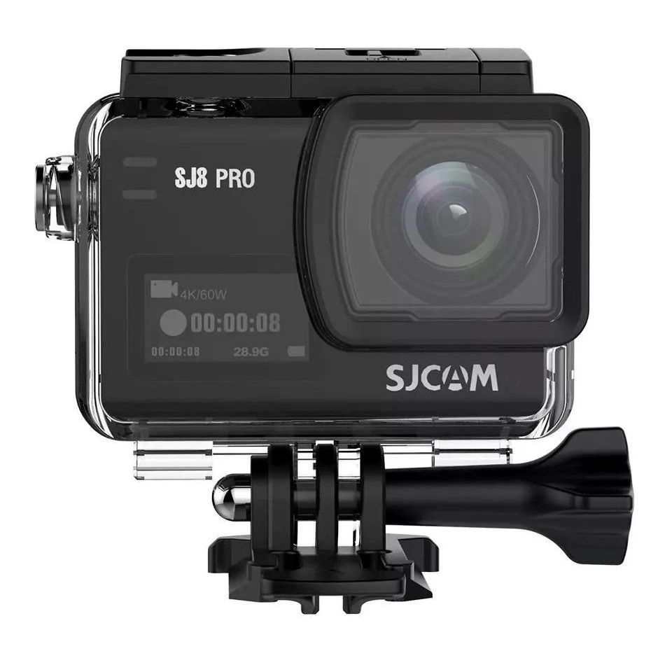 Câmera Sportiva Sjcam Sj8 Pro 4k Black + Microfone Lapela Externo Original