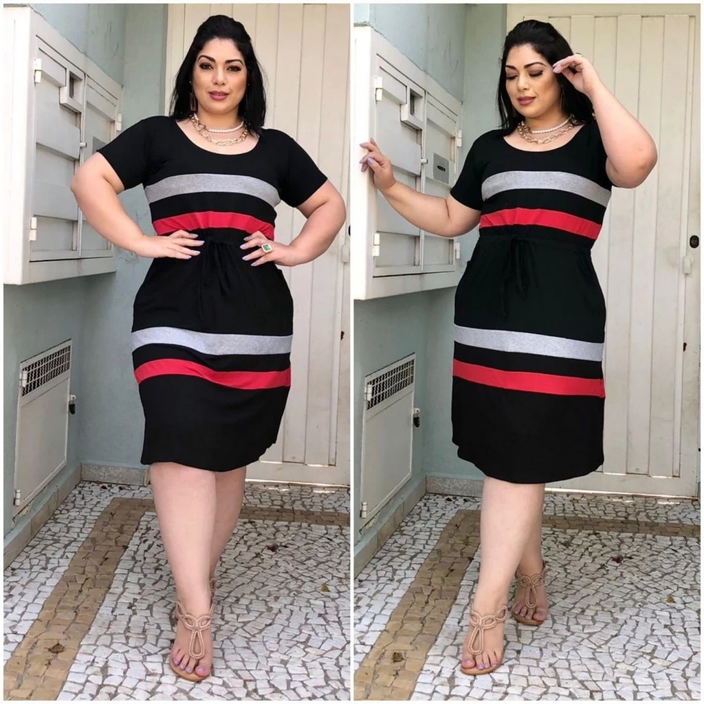 Vestido Evangélico Plus Size: 3 Cores Elegantes em um Look