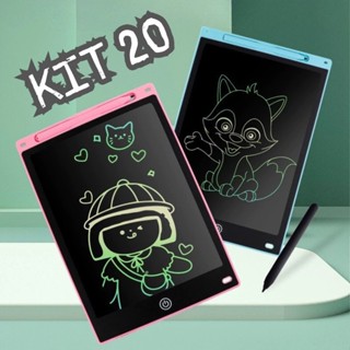 KIT 20 Lousa Mágica Tela Lcd Tablet Infantil De Escrever E Desenhar 8.5 Polegadas em Oferta na Shopee
