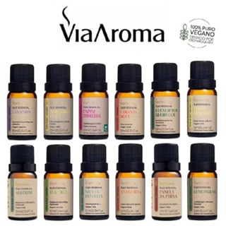 Óleo Essencial aromaterapia puro 100% naturais Via Aroma 10ml - Para Difusor Aromatizador