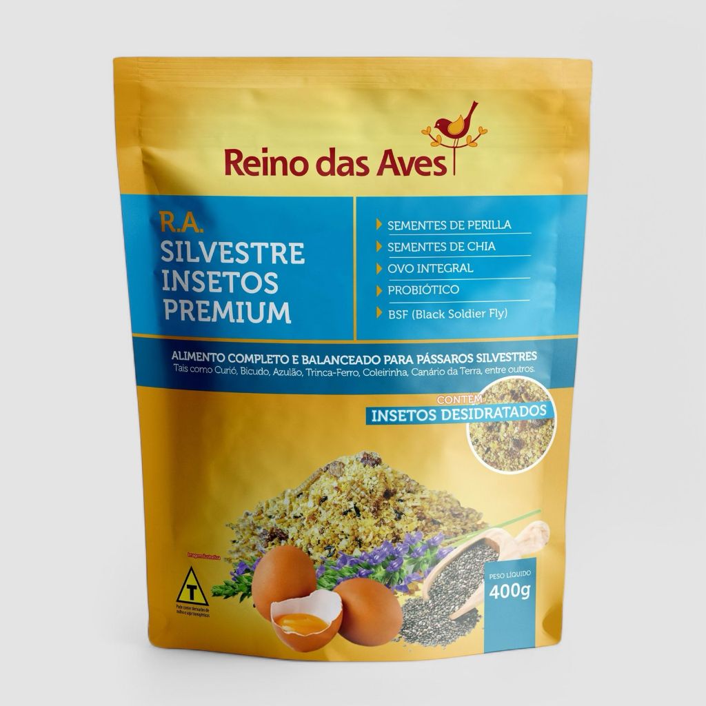 Ração Ra Silvestre Insetos 400g em Oferta na Shopee
