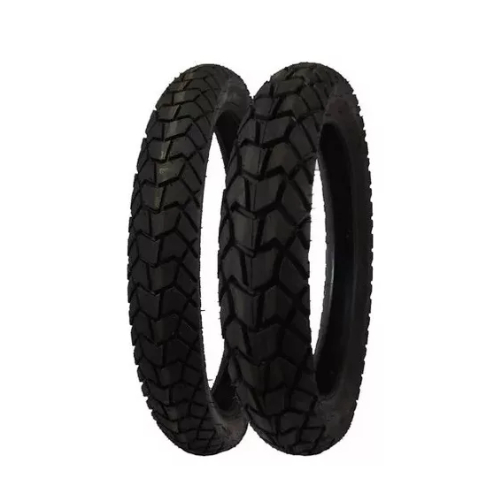 Kit de Pneus 120/90-17 Traseiro + 90/90-21 Dianteiro Maggion Viper - TT