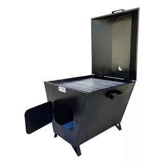 Churrasqueira A Bafo Platina Grande 51 X 46 Cm Grelha Inox