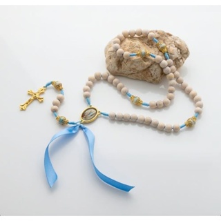 Terço De Nossa Senhora de Lourdes em Madeira Imbuia Branca em Oferta na Shopee