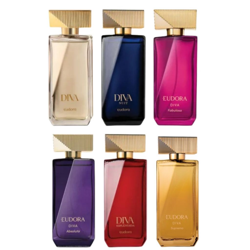 LINHA DEO COLONIA EUDORA DIVA - DIVA ESPLENDIDA-- DIVA NUIT - DIVA FABULOSA- DIVA ABSOLUTA- DIVA SUPREMA - Á ESCOLHER