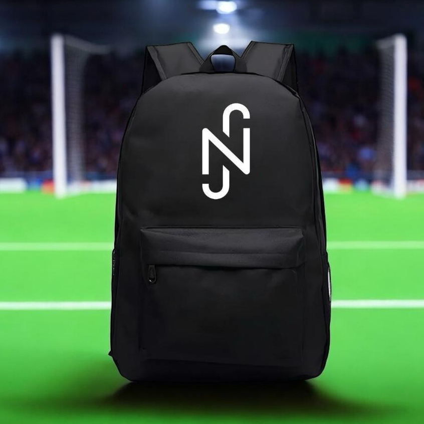 Mochila Grande Escolar Neymar Resistente Bolso Lateral Promoção