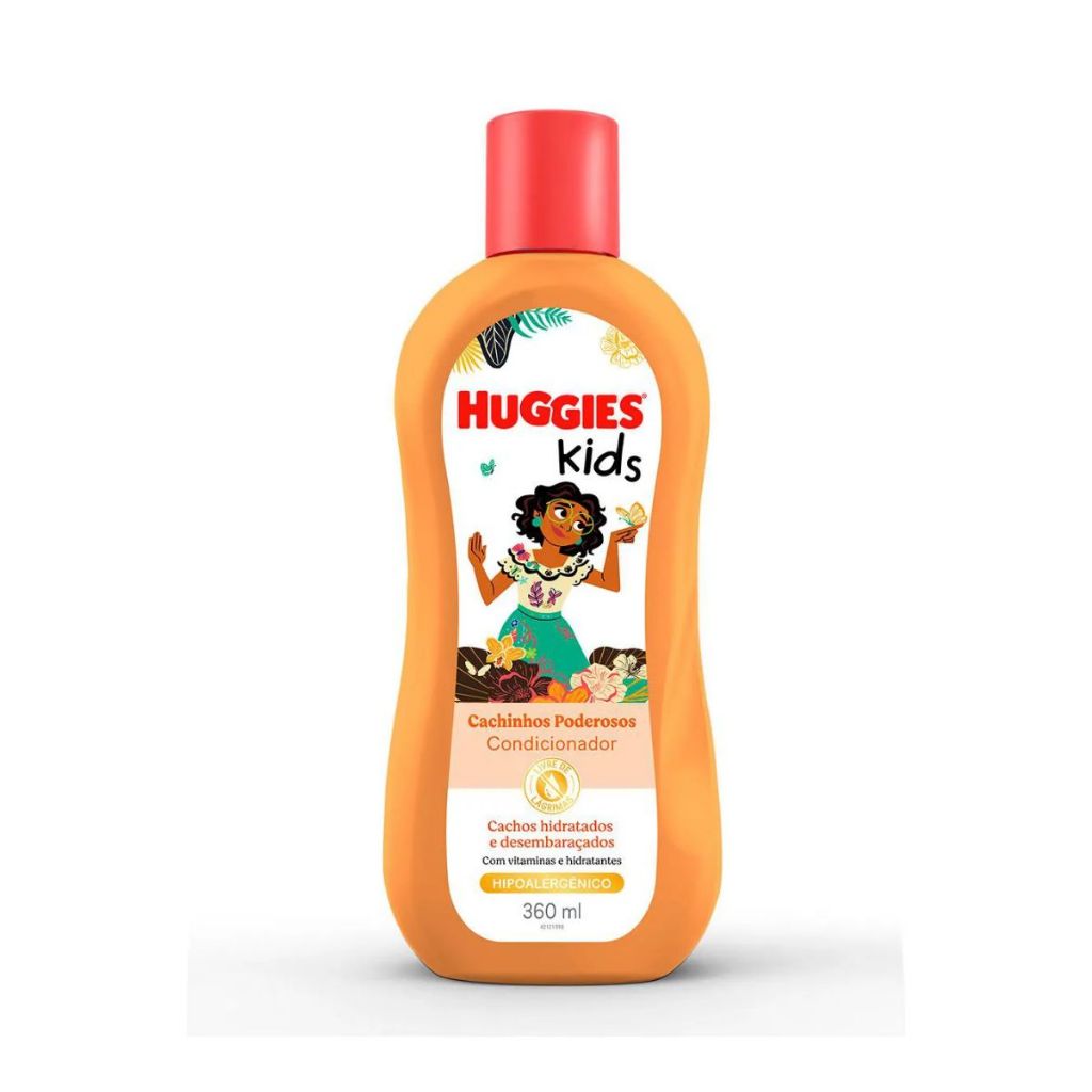 Condicionador Infantil Huggies Kids Encanto Cachinhos Poderosos 360ml em Oferta na Shopee