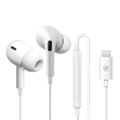 Fone de Ouvido Dual Air Lightning MFI Gshield – Alta Definição, Ergonômico, Graves Potentes, 1,2m