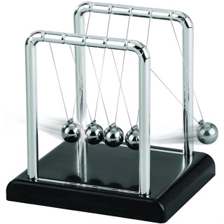 Pêndulo de Newton Enfeite Decoração p/ Sala Escritório Balance Balls - 9cm Ornamento Mesa em Oferta na Shopee