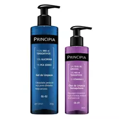 Principia Kit Limpeza Profunda Todos os tipos de pele Gel de limpeza GL-02 + Oleo de Limpeza OL-01