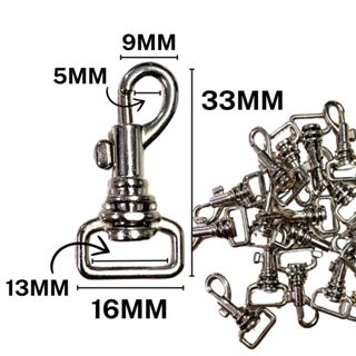 Kit 10, 20 ou 50 Mosquetão Italiano 33mm - Chaveiros e Artesanato em Geral em Oferta na Shopee