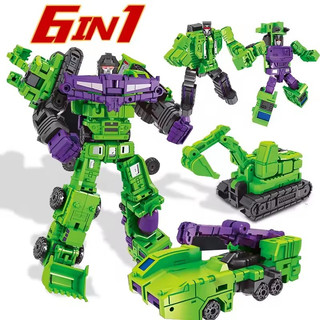 Transformers Robô 6 em 1 Devastador Brinquedo Vira robô