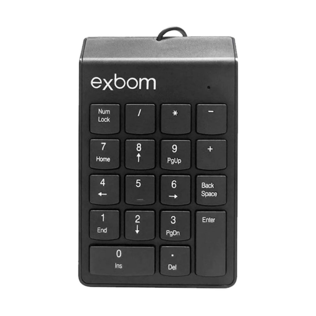 Teclado USB Númerico com 18 Teclas ExBom BK-N30