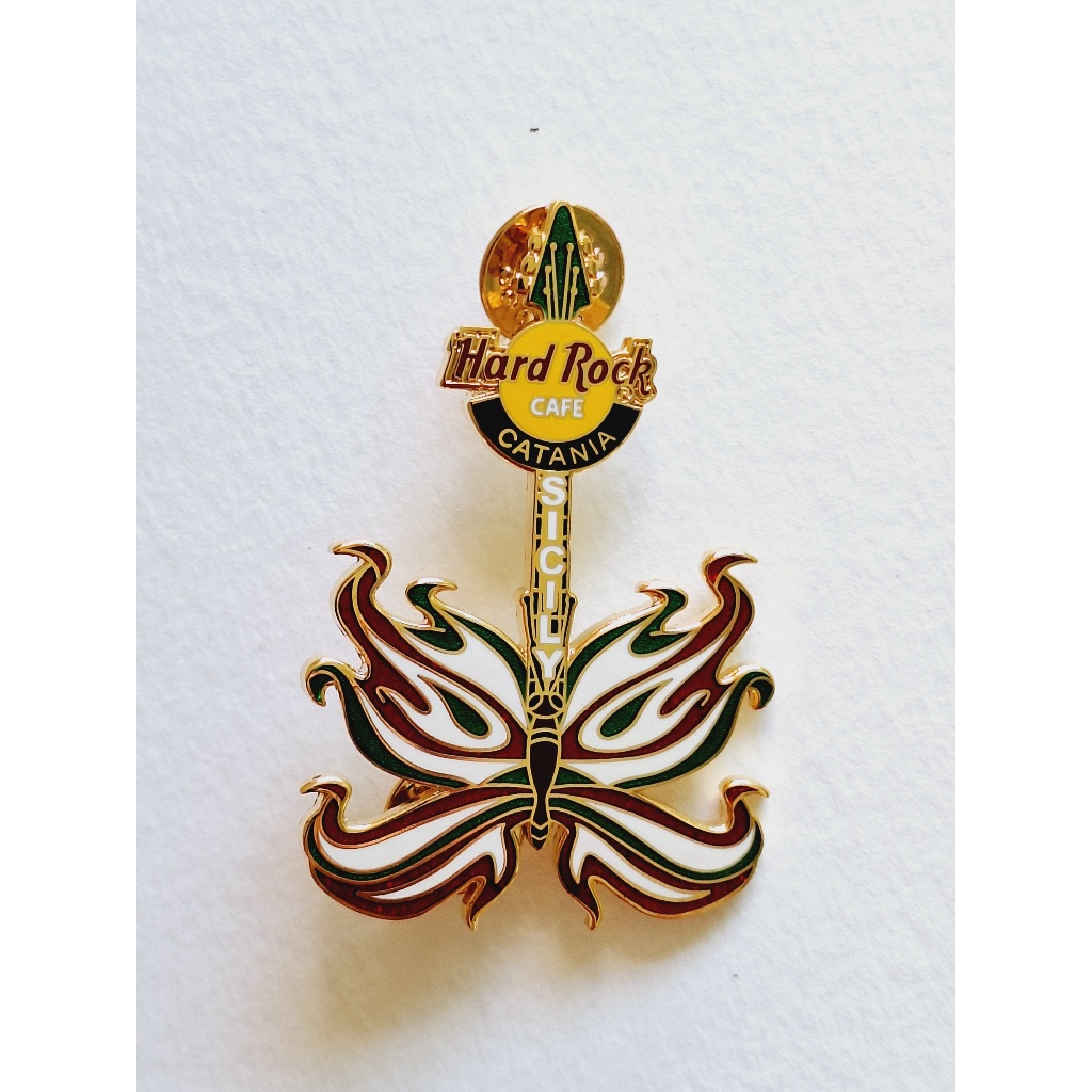 Pin / Broche - Hard Rock Cafe - Catania - Butterfly Guitar Series #2