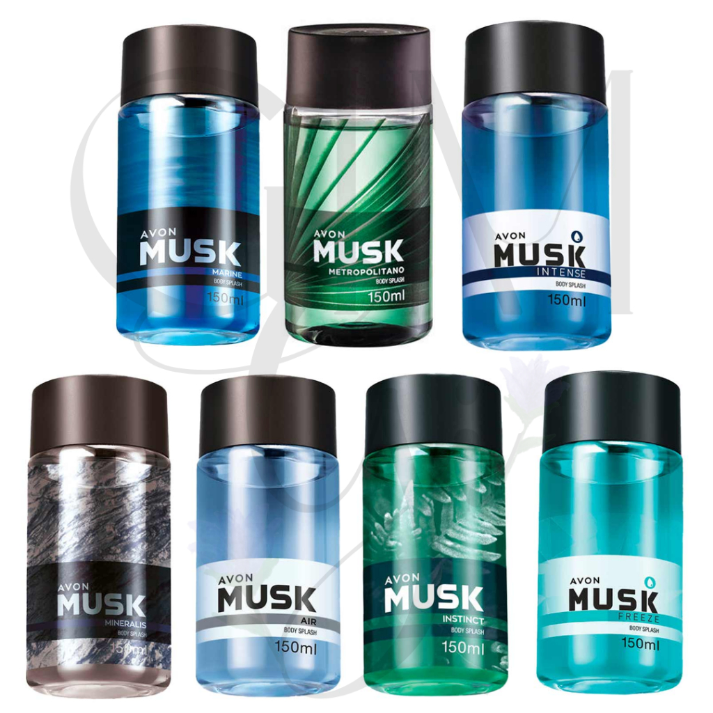 Body Splash. Desodorante Colônia. Musk Mineralis, Instinct e Marine. Perfume Masculino,Original Avon