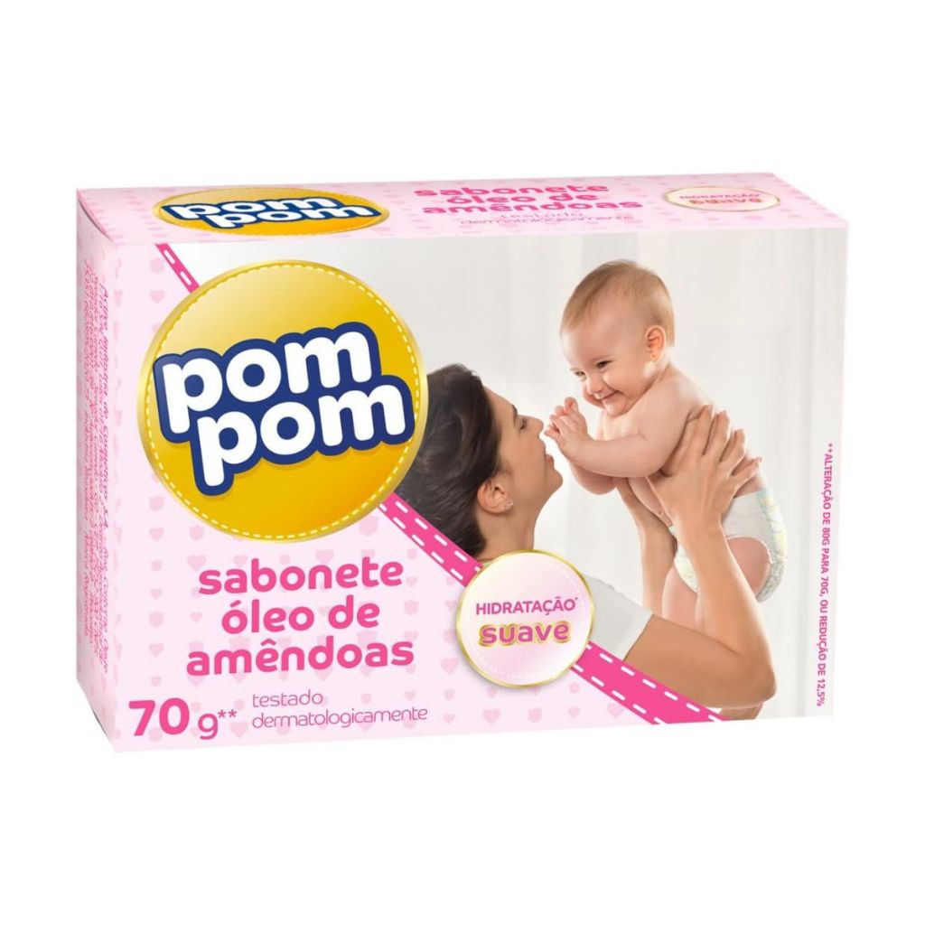 Sabonete Em Barra Pom Pom Óleo De Amêndoas 70g