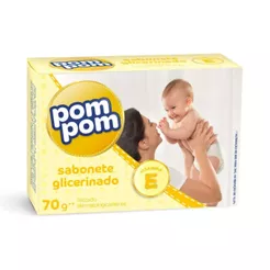 Sabonete Em Barra Pom Pom Glicerinado 70g