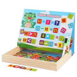 Brinquedo Educativo de Montar Coloridos Montessori Quebra Cabeça Caixa Magnética Autismo