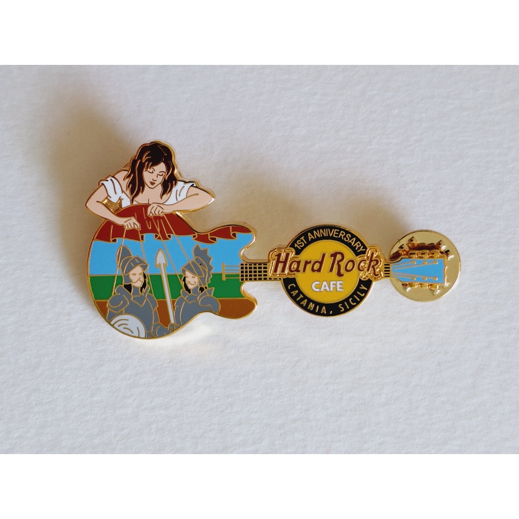 Pin / Broche - Hard Rock Cafe - Catania - 1st Anniversary Guitar