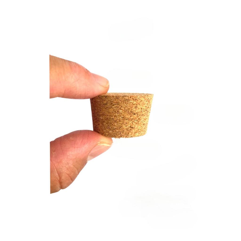Rolha Tampa Cortiça (20x33x28mm) p/ Potinho de 40ml Vela Lembrancinha — imagem 2 de 2