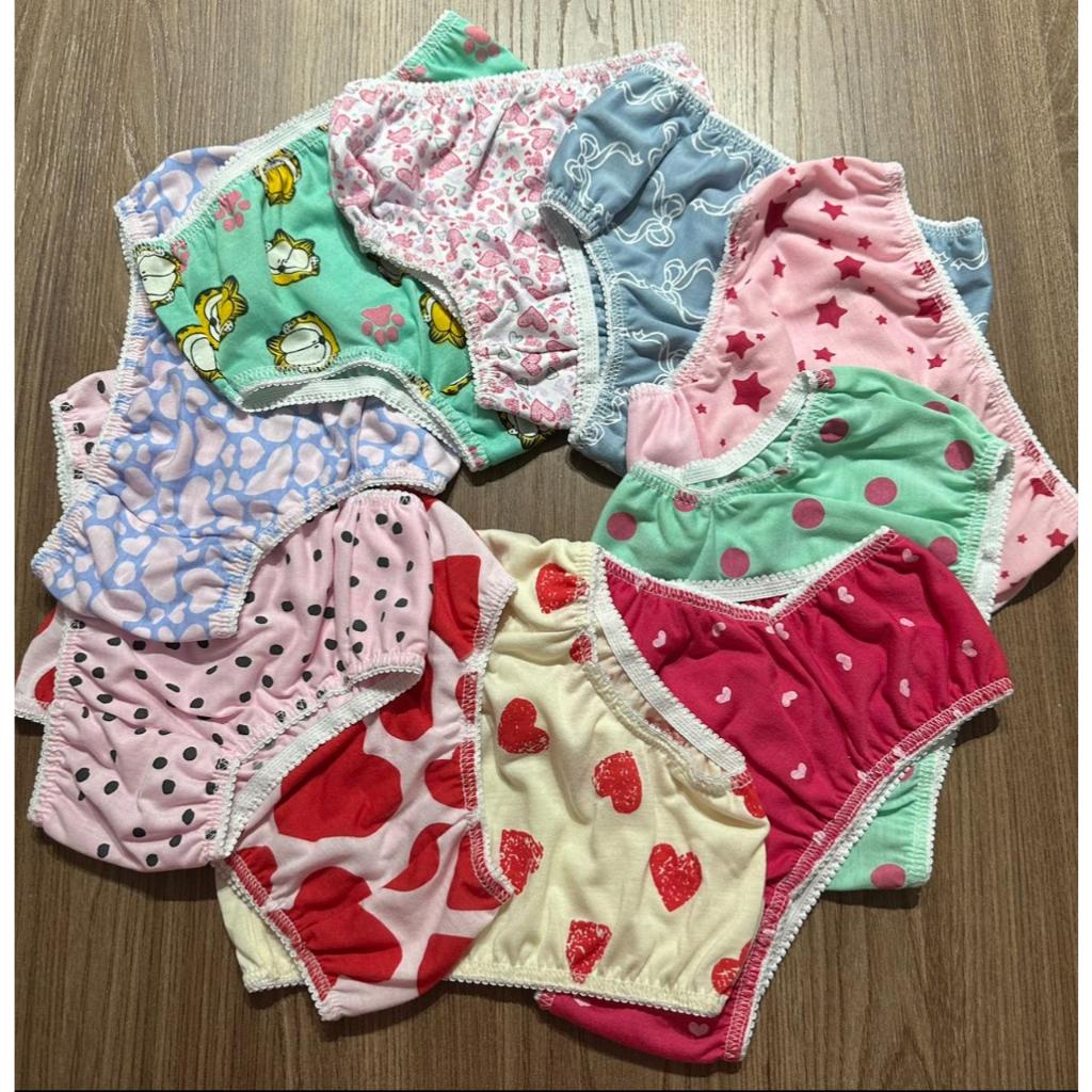 Kit 30 Calcinha Infantil Sortidas Lisa e Estampada Divertidas