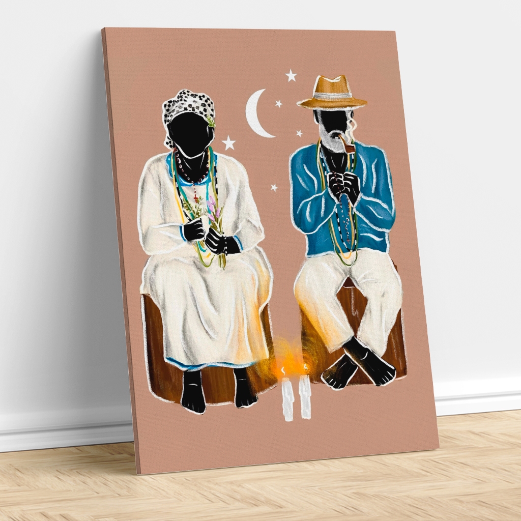 Quadro Decorativo Preto Velho - Comprar com Melhor Preço em Decoração